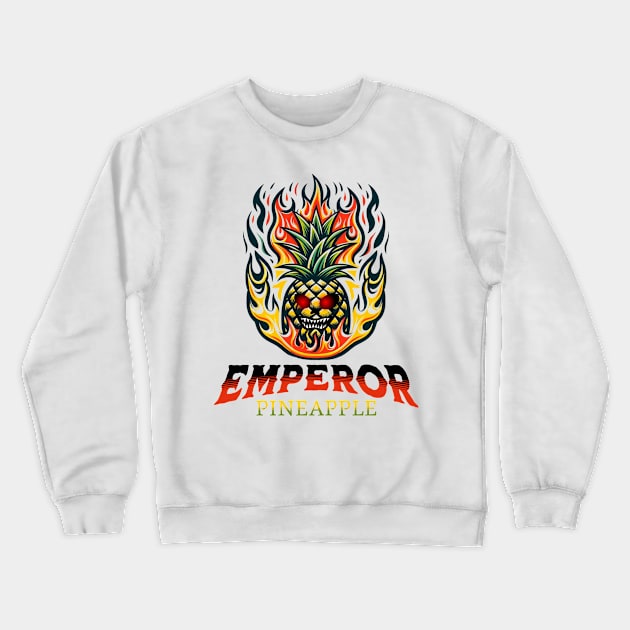 Pinapple Emperor Crewneck Sweatshirt by mieeewoArt